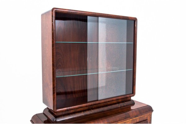 Art Deco Style Display Cabinet, Poland, 1940s-BXB-1773316