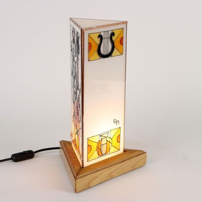 Art Deco Style Lamp in Glass, Italy, 20th Century-VMM-1358435