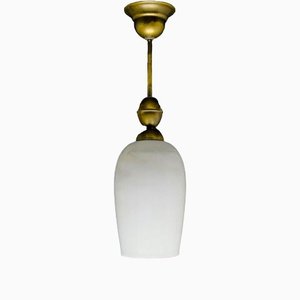 Art Deco Style Pendant Lamp, Poland, 1950s-BKO-1424873