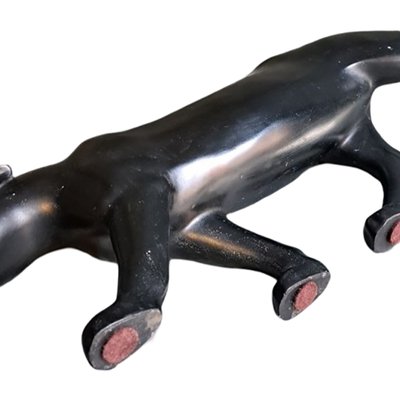 Art Deco Style Resin Panther Sculpture by Max Le Verrier, 1980s-TCS-2040413