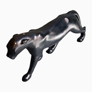 Art Deco Style Resin Panther Sculpture by Max Le Verrier, 1980s-TCS-2040413