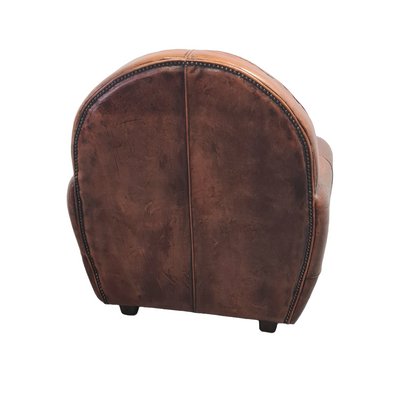 Art Deco Style Sheepskin Armchair-VHW-2016662