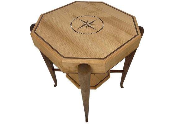 Art Deco Style Side Table with Marquetry Work in the Style of Ruhlmann-VMP-1298053