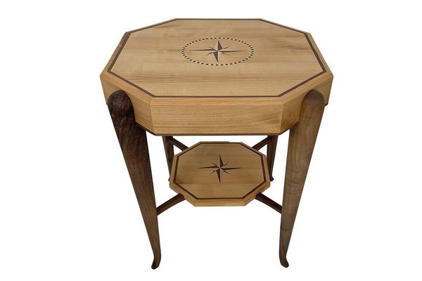 Art Deco Style Side Table with Marquetry Work in the Style of Ruhlmann-VMP-1298053