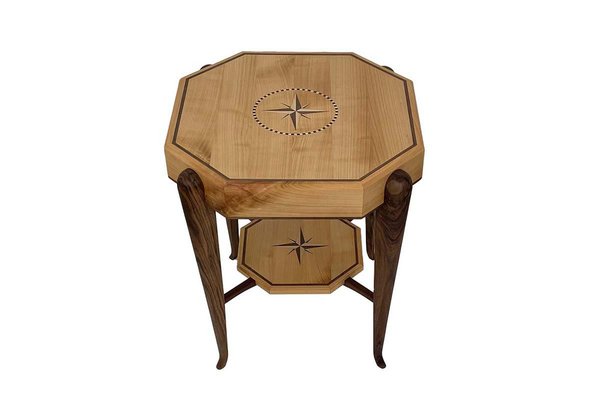 Art Deco Style Side Table with Marquetry Work in the Style of Ruhlmann-VMP-1298053