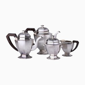 Art Deco Style Silver Tea and Coffee Set, Set of 4-WMV-1129851