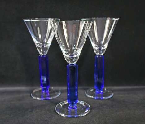 Art Deco Style Wine Glasses, 1962, Set of 6-YZB-1822500