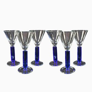 Art Deco Style Wine Glasses, 1962, Set of 6-YZB-1822500