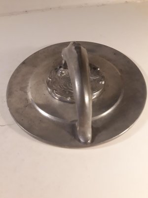 Art Deco Swedish Pewter Mirror, 1930s-HYQ-572141