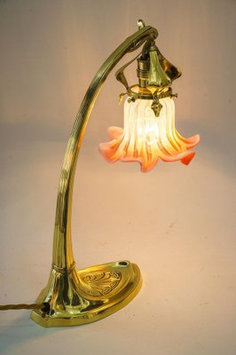 Art Deco Swivel Table Lamp with Original Opaline Glass Shade, Vienna, 1920s-SPD-1791491