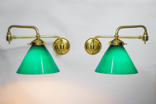 Art Deco Swivel Wall Lamps, Vienna, 1920s, Set of 2-SPD-1791490