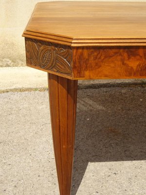 Art Deco Table in Walnut and Burr Walnut, 1930s-ABK-2022515