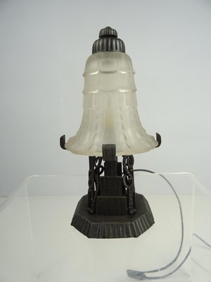 Art Deco Table Lamp by Edgar Brandt, 1920-FPY-1145978