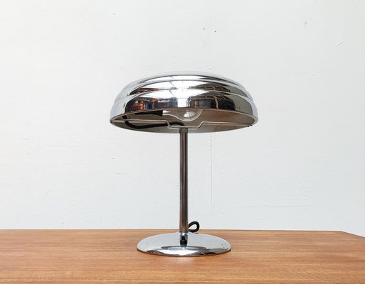 Art Deco Table Lamp in Chrome and Glass-UAH-1264256