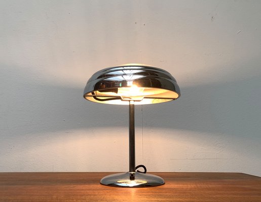 Art Deco Table Lamp in Chrome and Glass-UAH-1264256