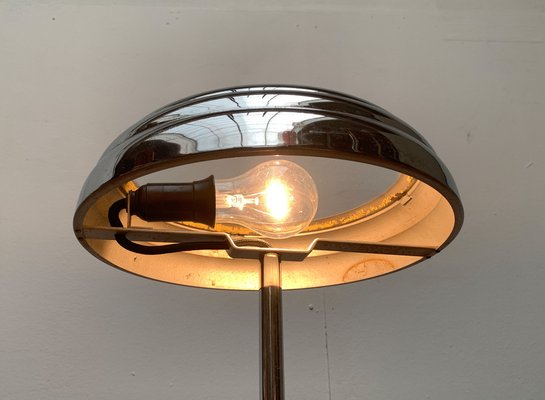 Art Deco Table Lamp in Chrome and Glass-UAH-1264256