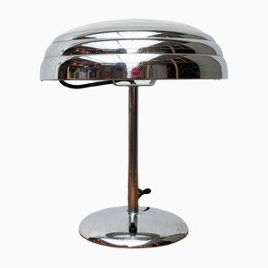 Art Deco Table Lamp in Chrome and Glass-UAH-1264256