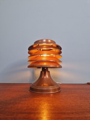 Art Deco Table Lamp in Copper from Coulter, Toronto, 1930s-FAX-1813865