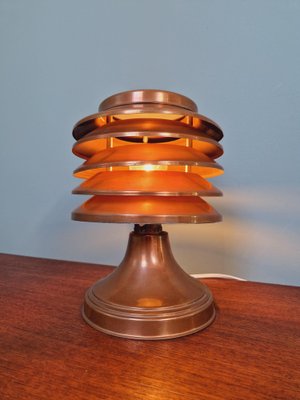 Art Deco Table Lamp in Copper from Coulter, Toronto, 1930s-FAX-1813865