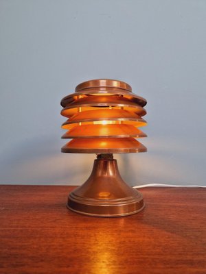 Art Deco Table Lamp in Copper from Coulter, Toronto, 1930s-FAX-1813865