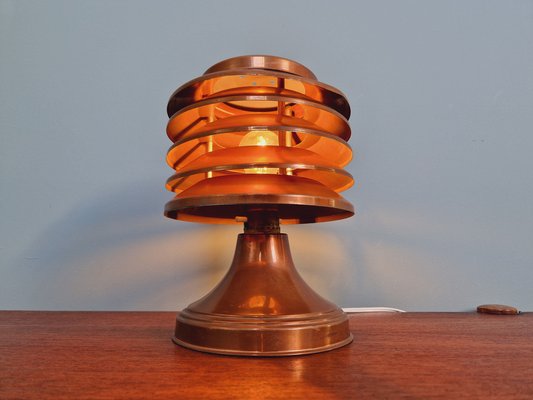 Art Deco Table Lamp in Copper from Coulter, Toronto, 1930s-FAX-1813865