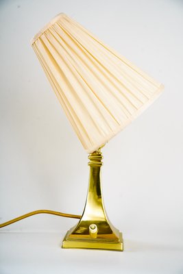 Art Deco Table Lamp with Fabric Shade, 1920s-SPD-1092021