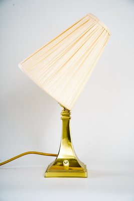 Art Deco Table Lamp with Fabric Shade, 1920s-SPD-1092021