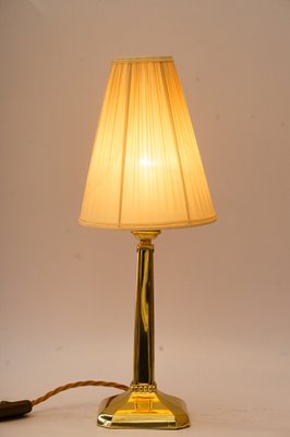 Art Deco Table Lamp with Fabric Shade, Vienna, 1920s-SPD-1811288