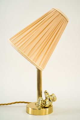 Art Deco Table Lamp with Fabric Shade, Vienna, 1920s-SPD-1028301