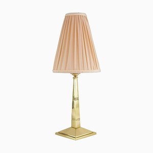 Art Deco Table Lamp with Fabric Shade, Vienna, 1920s-SPD-1020189