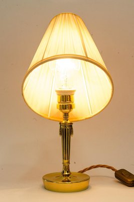 Art Deco Table Lamp with Fabric Shade, Vienna, Austria, 1920s-SPD-1794133