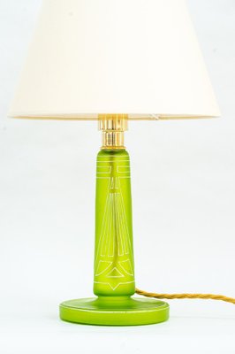 Art Deco Table Lamp with Fabric Shade, Vienna, Austria, 1920s-SPD-1410763