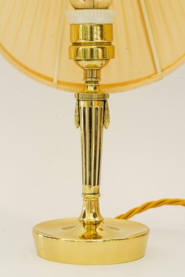 Art Deco Table Lamp with Fabric Shade, Vienna, Austria, 1920s-SPD-1794133