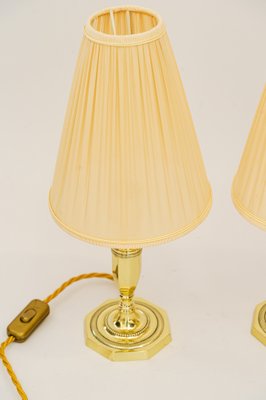 Art Deco Table Lamps with Fabric Shades, Vienna, Austria, 1920s, Set of 2-SPD-1794209