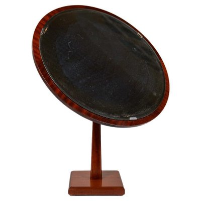 Art Deco Table Mirror in Walnut and Glass, 1940s-UYK-1793992