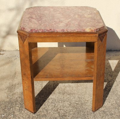 Art Deco Table with Pink Marble-NE-1169669