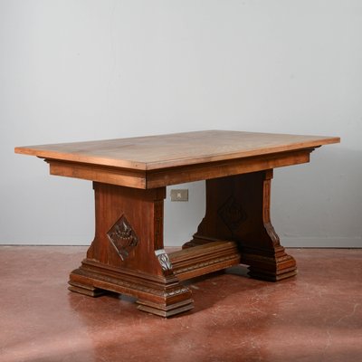 Art Deco Table with Wood Extensions-RAQ-2034145