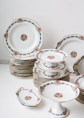 Art Deco Tableware by Jean Boyer for Limoges, 1930s, Set of 63-JWI-984378