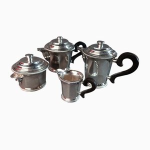 Art Deco Tea and Coffee Set in Silver from Christofle, Set of 4-WSV-1343843