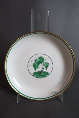 Art Deco Tea and Dessert Set in Porcelain with Palm Tree Decoration from Rouard, Set of 47-WSV-1311495