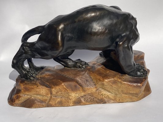 Art Deco Terracotta Black Panther-BHG-1007431