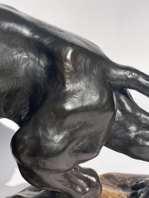 Art Deco Terracotta Black Panther-BHG-1007431