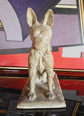 Art Deco Terracotta Dog by A. Thorand, 1935-AWH-1748075