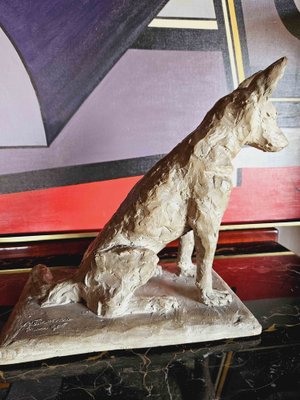 Art Deco Terracotta Dog by A. Thorand, 1935-AWH-1748075