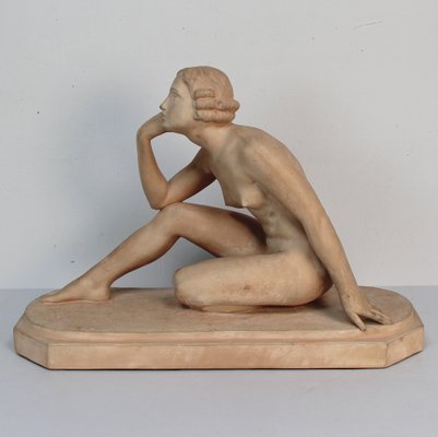 Art Deco Terracotta Sculpture by Lucien Alliots-NE-1320151