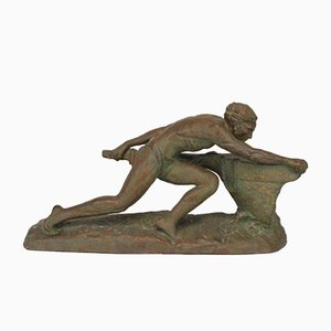 Art Deco Terracotta Sculpture by Ugo Cipriani, 1930s-NE-554836