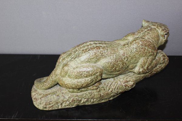 Art Deco Tiger in Terracotta by Henri Bargas, 1930s-BCR-1402798