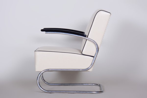 Art Deco Tubular Armchair by Mücke Melder, 1930s-WHY-1768414