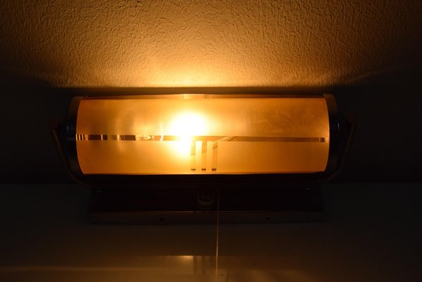 Art Deco Tubular Wall Lamp, 1930s-TZ-1073257