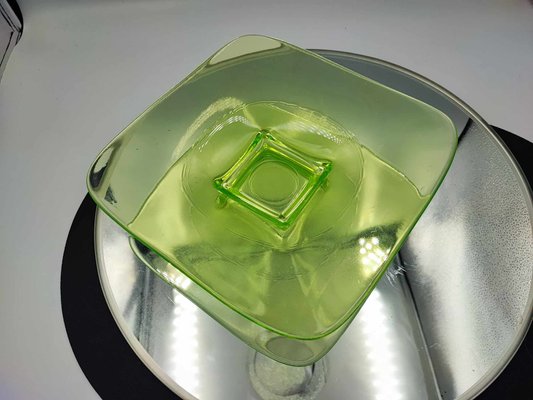 Art Deco Uranium Glass Plate-CAQ-1034665